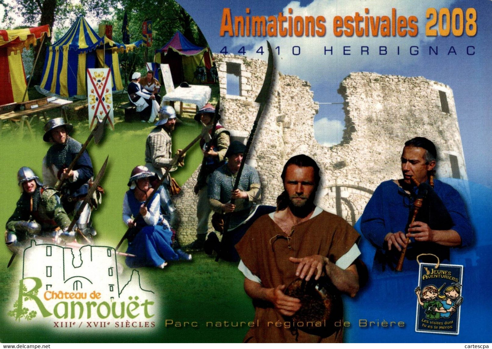 Herbignac Animations Estivales 2008 Chateau De Ranrouet     CPM Ou CPSM - Herbignac