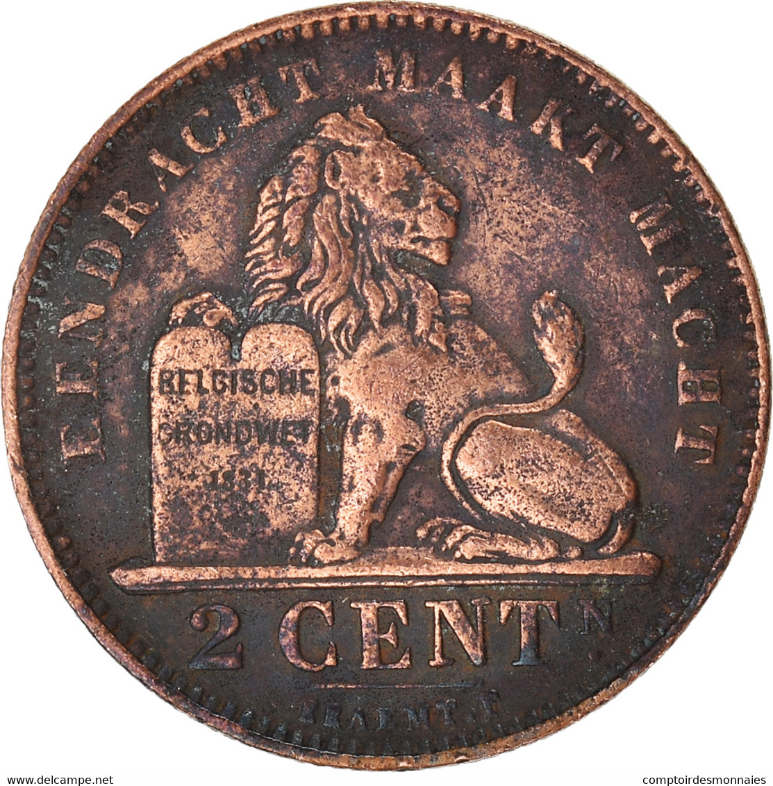 Monnaie, Belgique, 2 Centimes, 1912 - 2 Centimes