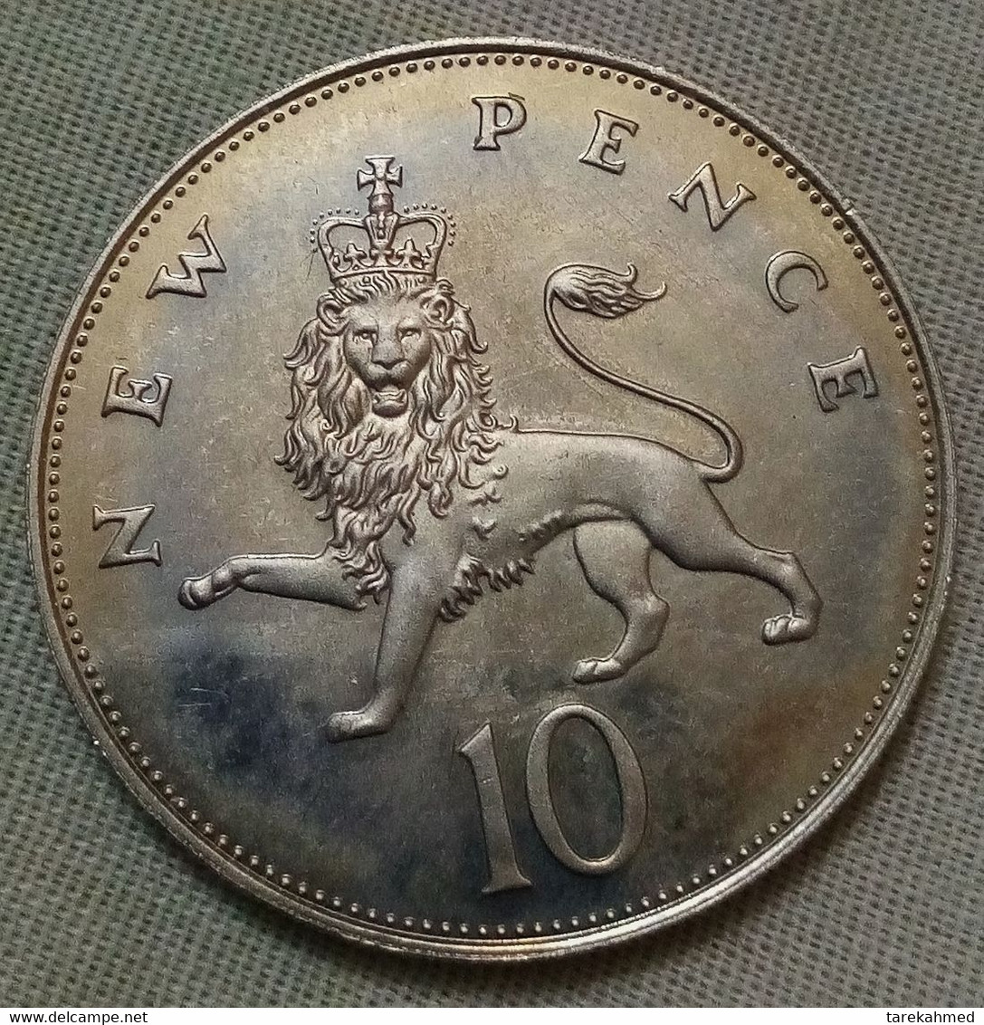 Great Britain , Proof 10 New Pence - Elizabeth II (2nd Portrait)1981, KM 912 , Gomaa - 10 Pence & 10 New Pence