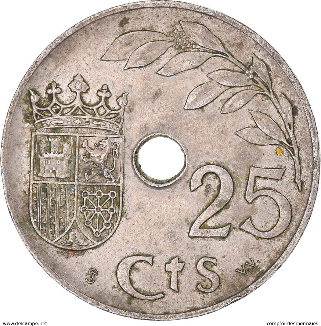 Monnaie, Espagne, 25 Centimos, 1937 - 25 Centimos