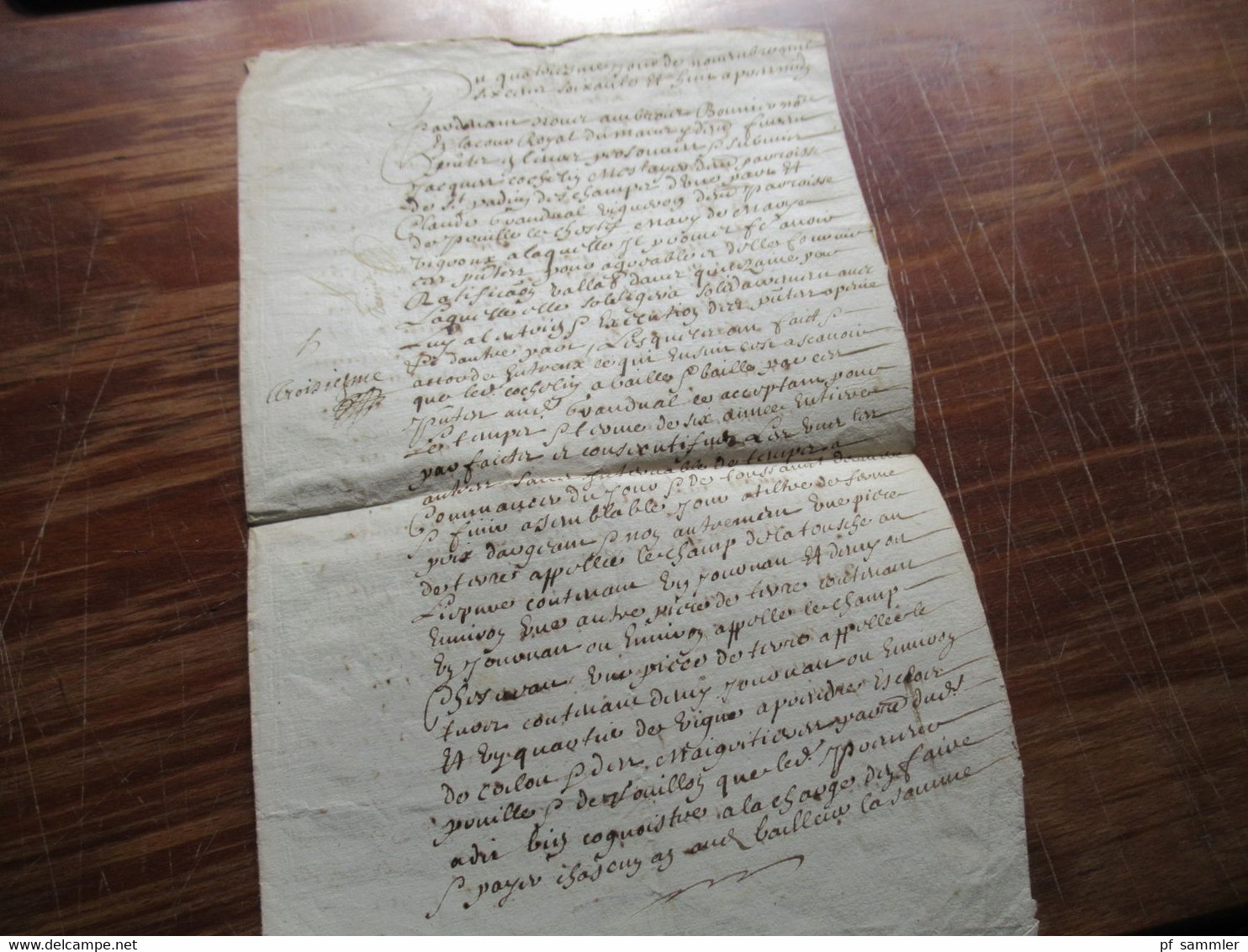 Frankreich Brief / Dokument Um 1670 / 17. Jahrhundert Mit Autograph / Schnörkelunterschrift! - ....-1700: Vorläufer