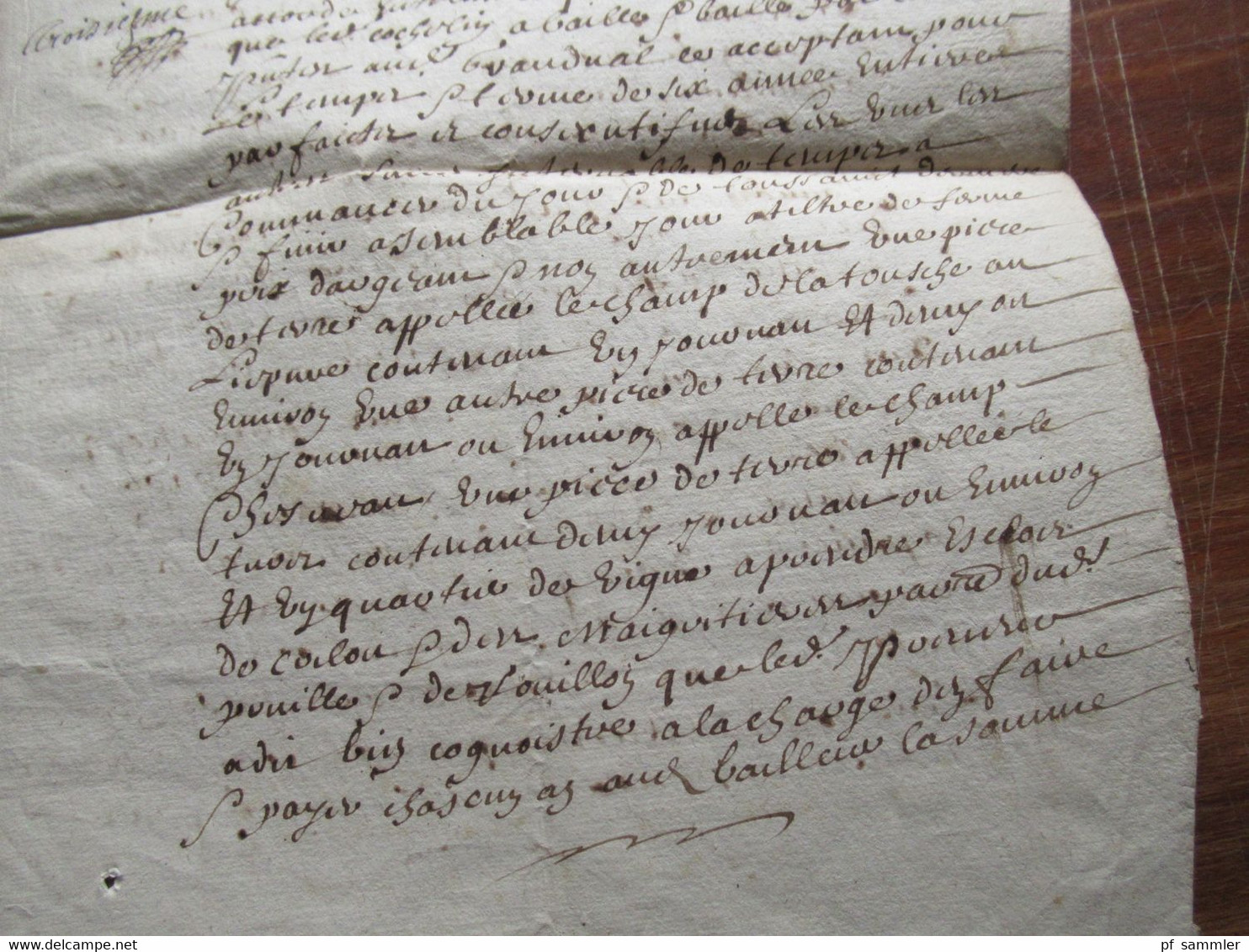 Frankreich Brief / Dokument Um 1670 / 17. Jahrhundert Mit Autograph / Schnörkelunterschrift! - ....-1700: Precursori
