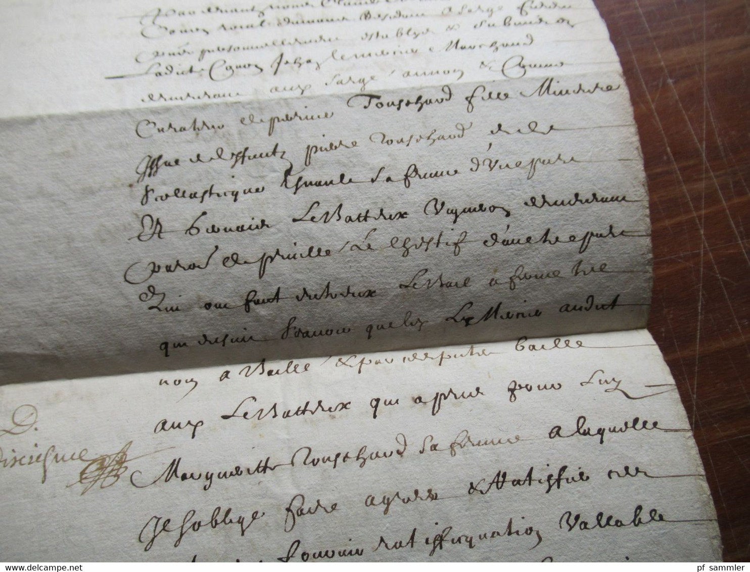 Frankreich Brief / Dokument Um 1670 / 17. Jahrhundert Mit Autograph / Schnörkelunterschrift! - ....-1700: Vorläufer