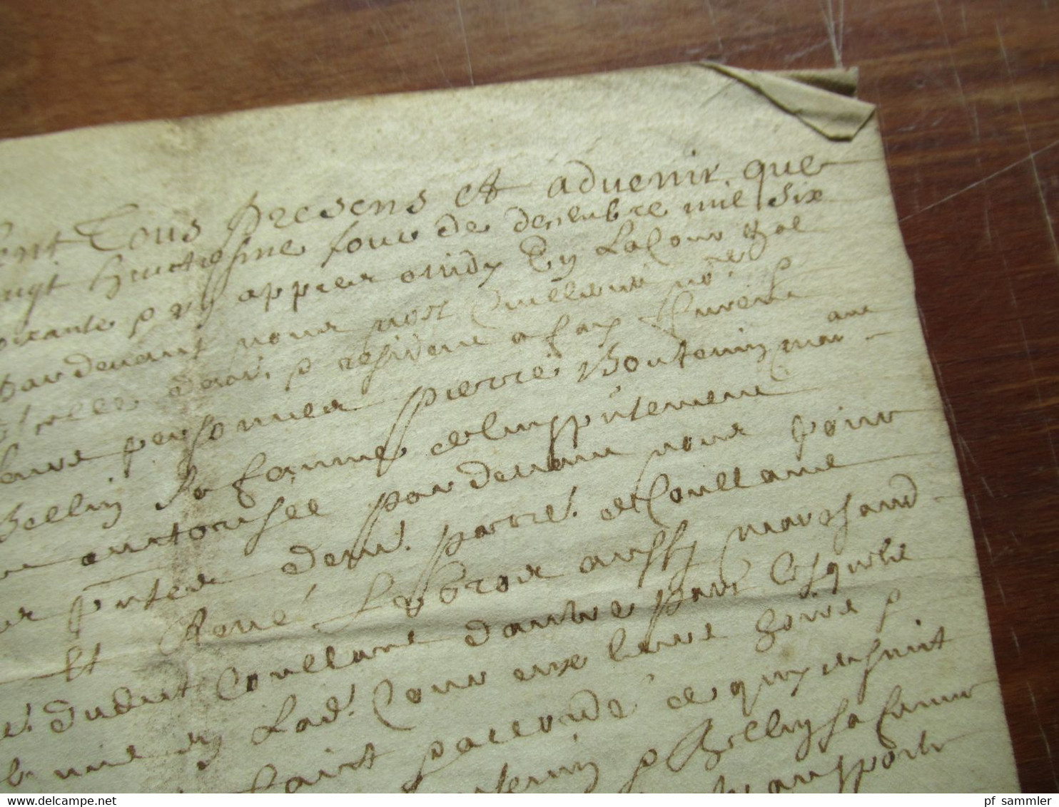 Frankreich Brief / Dokument Vermutlich 17. Jahrhundert Mit Autpgraphen / Schnörkelunterschriften! - ....-1700: Precursors