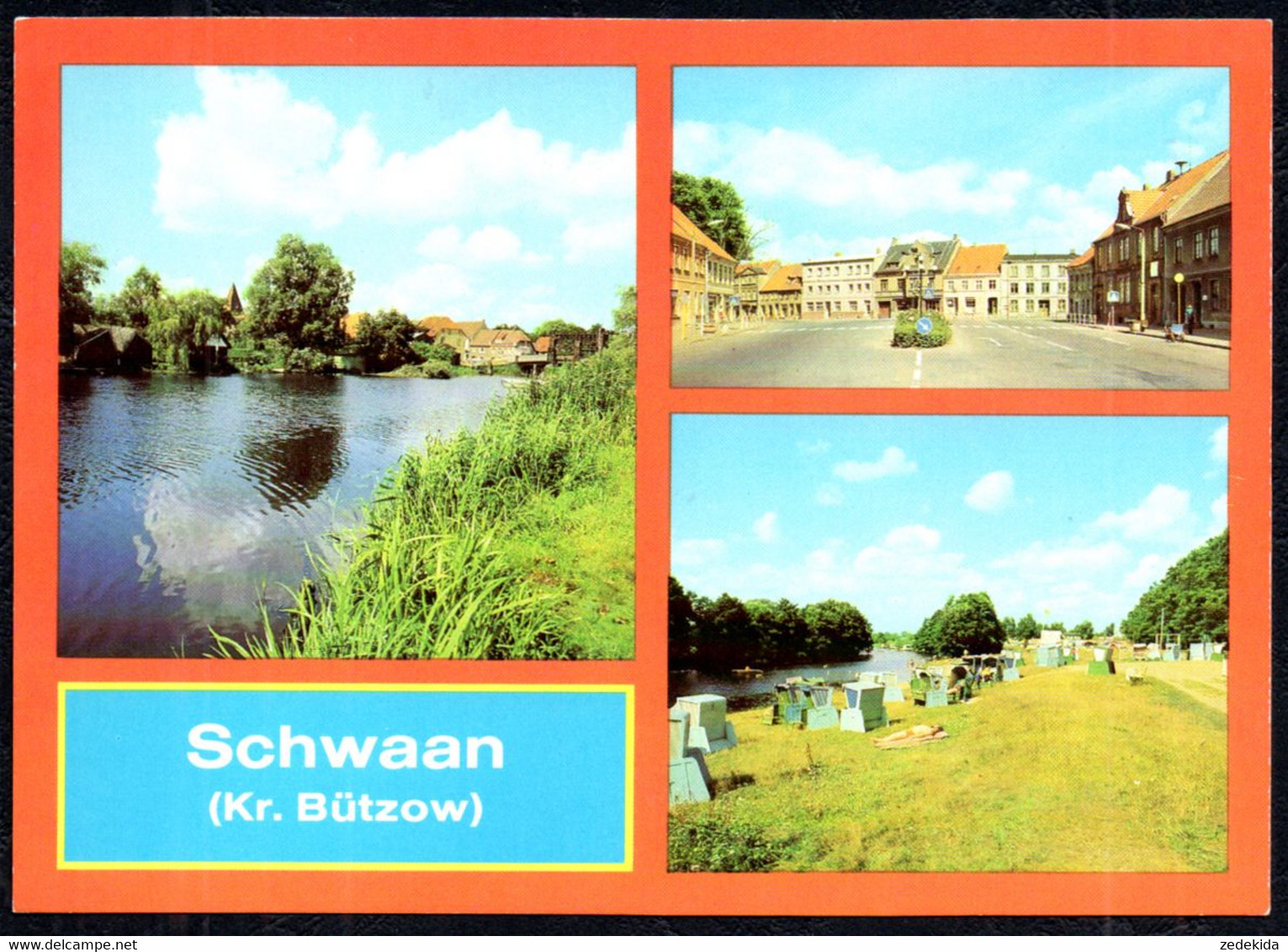 F7293 - TOP Schwaan Zeltplatz Markt - Bild Und Heimat Reichenbach - Buetzow