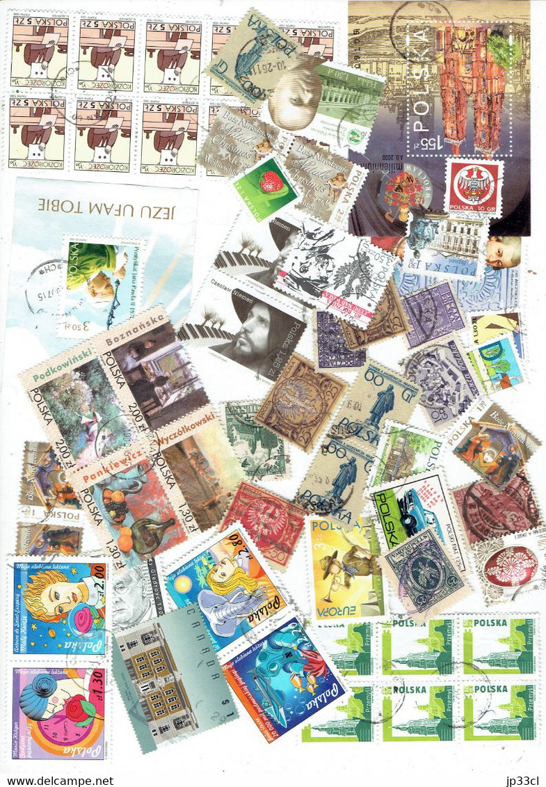 Lot De +/- 200 Timbres (o) De Pologne (toutes époques) +/- 200 Stamps (o) From Poland (all Periods) - Verzamelingen