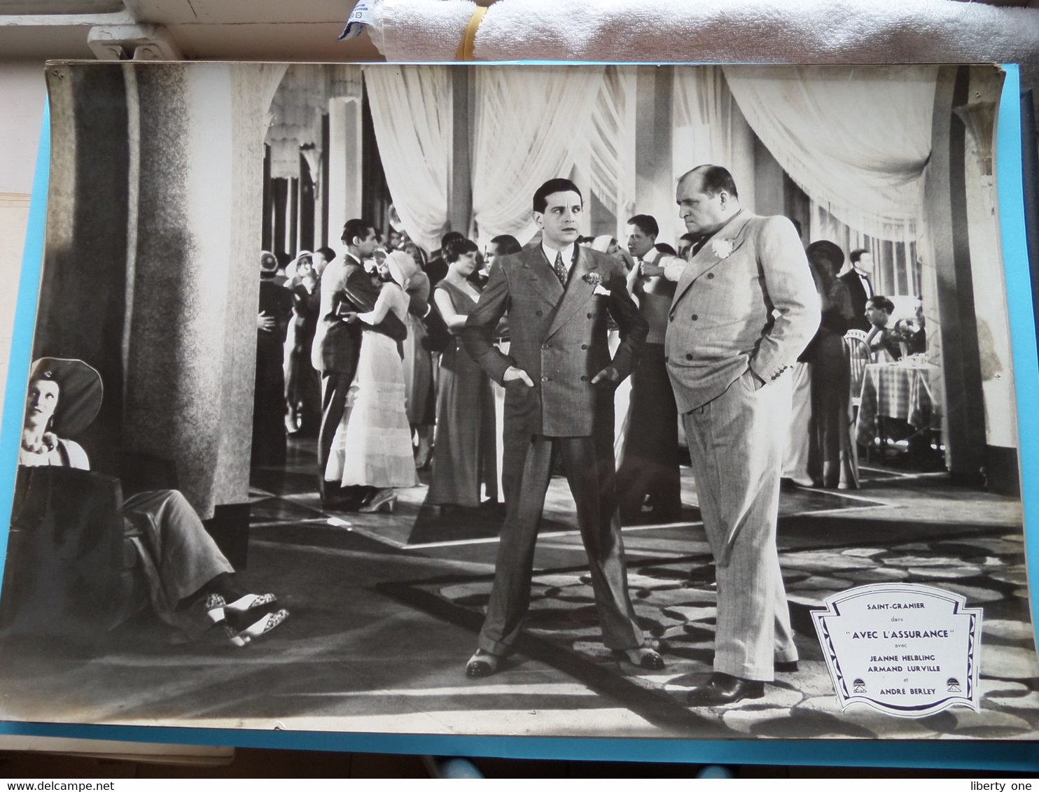 Saint-Granier Dans " AVEC L'ASSURANCE " Jeanne Helbling, Armand Lurville Et André Berley ( Photo Size 30 X 45 Cm.)! - Foto's