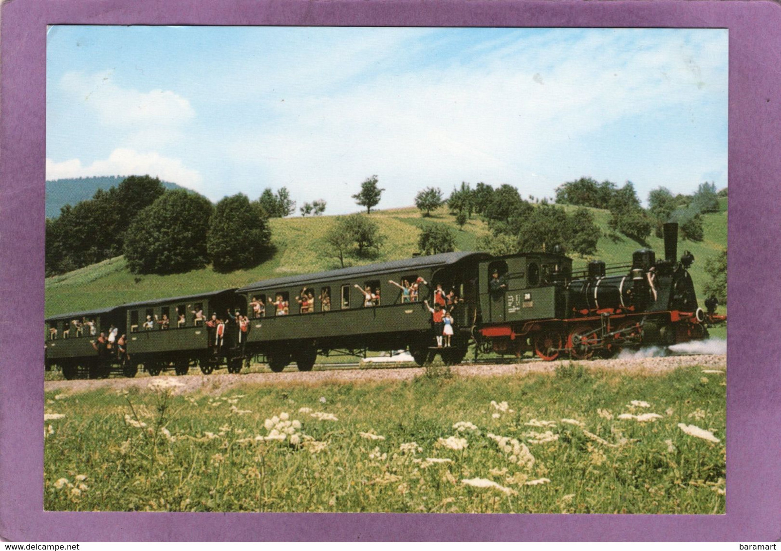 Lok 28 Cn 2 Bj 1900 Mit Historischen Dampfzug Der SWEG - Achertalbahn - Fahrplansiehe Kursbuch 301 - Achern