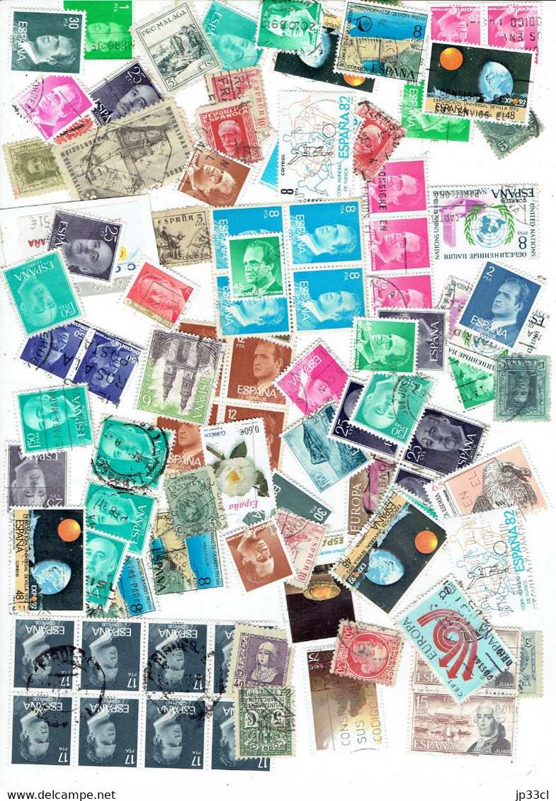 +/- 400 Stamps (o) From Spain (all Periods) ; +/- 400 Sellos (o) De España (todas Las épocas) - Collections