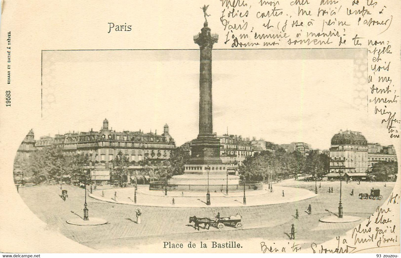 PARIS 1901. Place De La Bastille - Non Classés