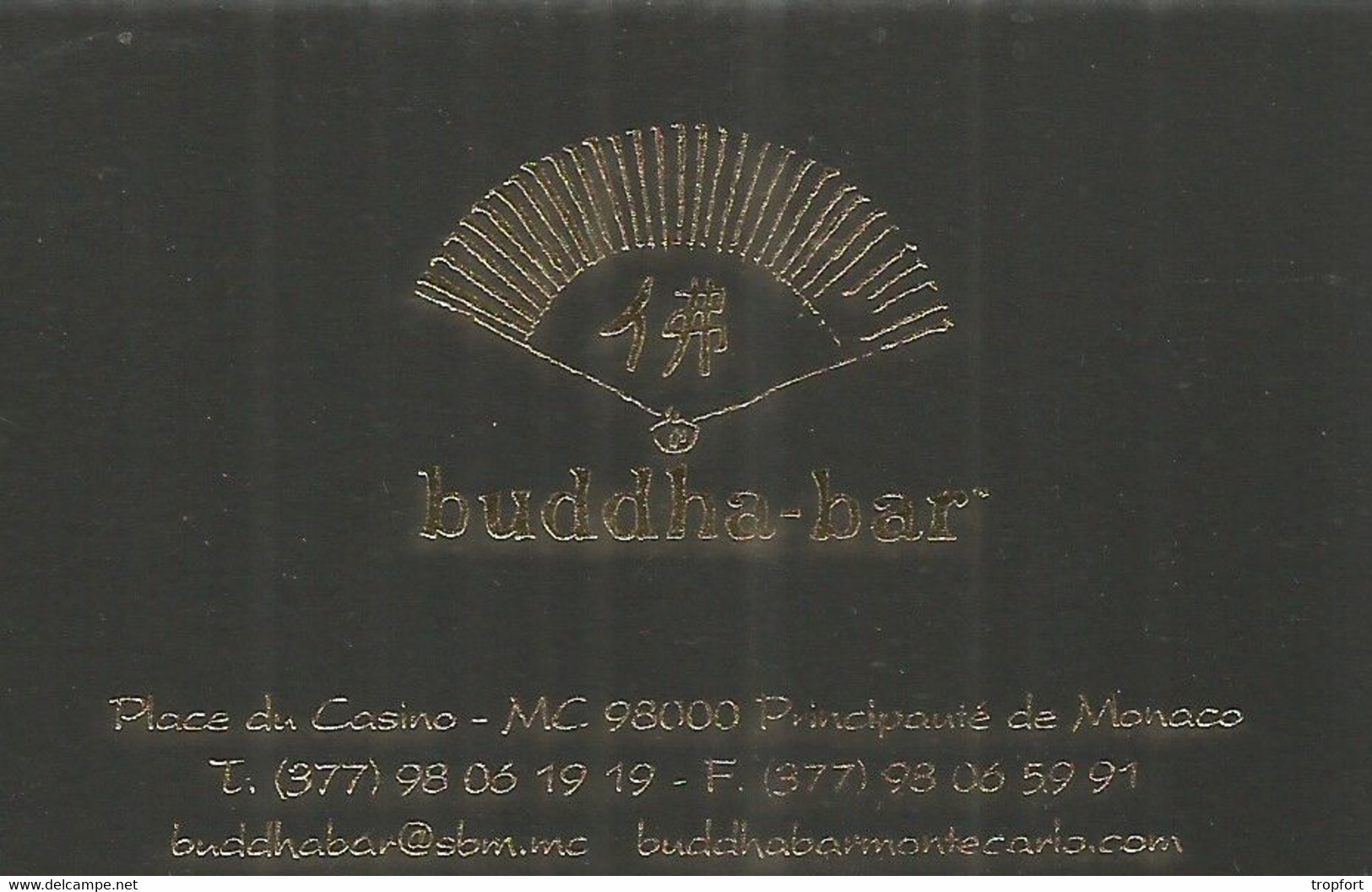 C1 / Restaurant  BUDDHA-BAR  98000 MONACO /  Carte Publicitaire De Visite PUB Advertising Card - Bars & Restaurants