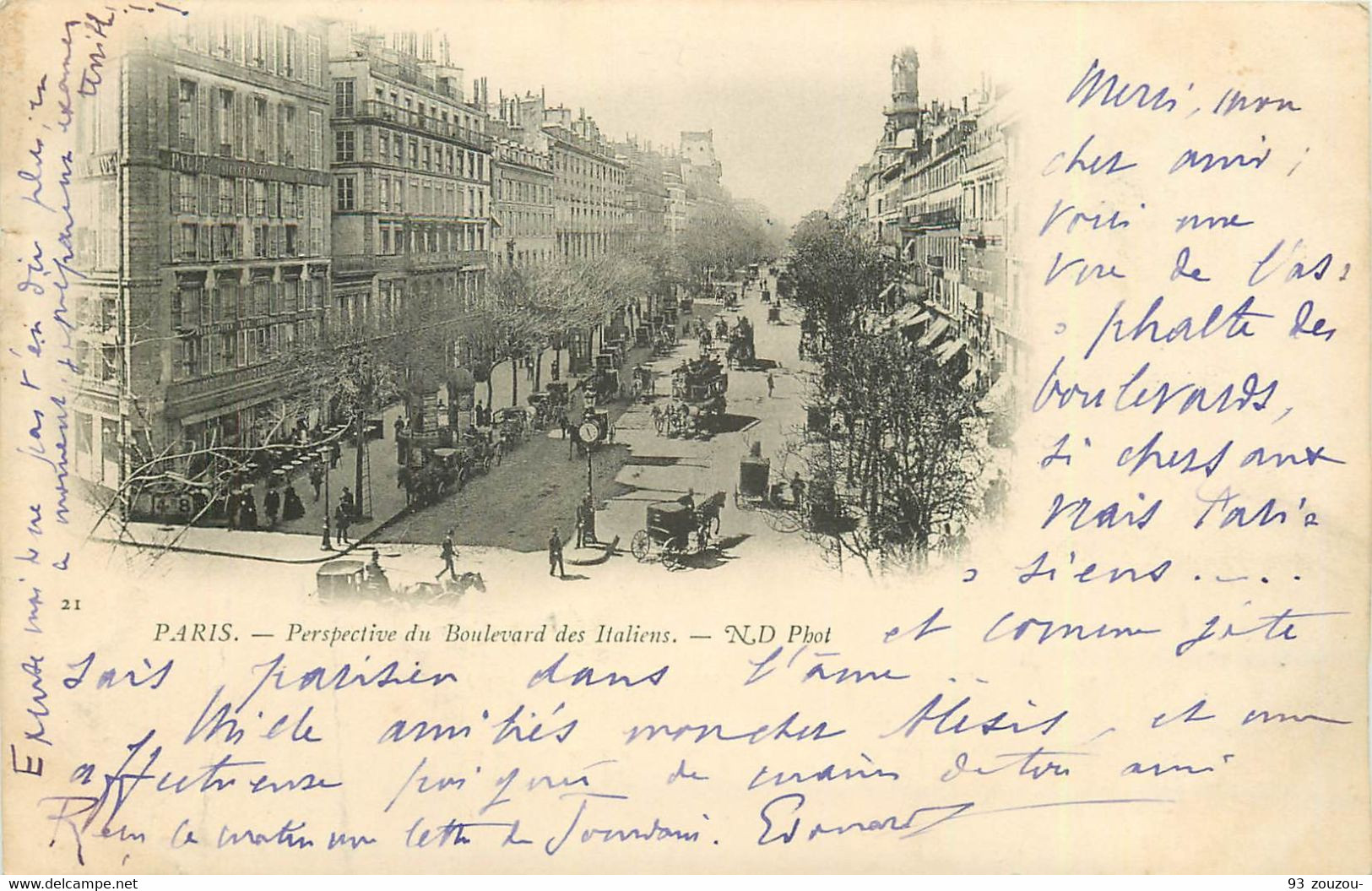 PARIS 1901. Boulevard Des Italiens - Non Classés