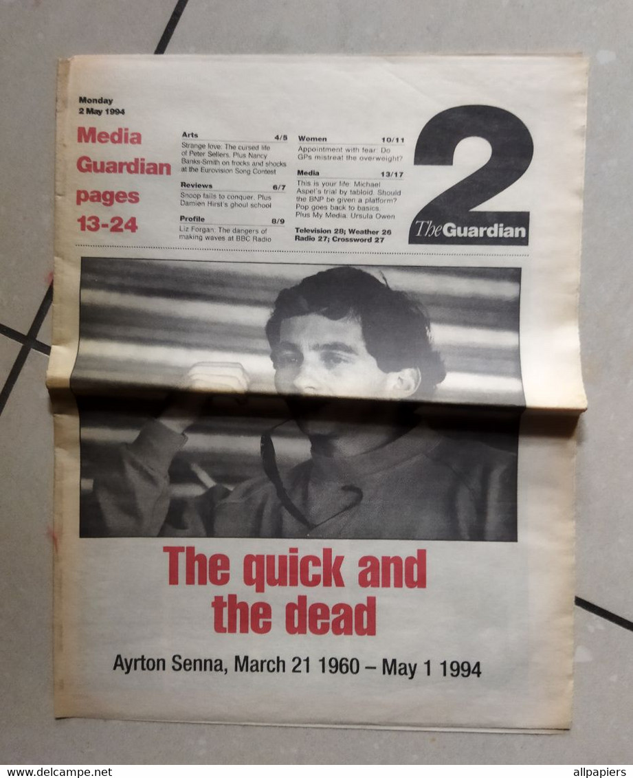 The Guardian The Quick And The Dead - Senna The Wheels Of Fortune 1994 - Only Has The Pages On Senna - Deportes