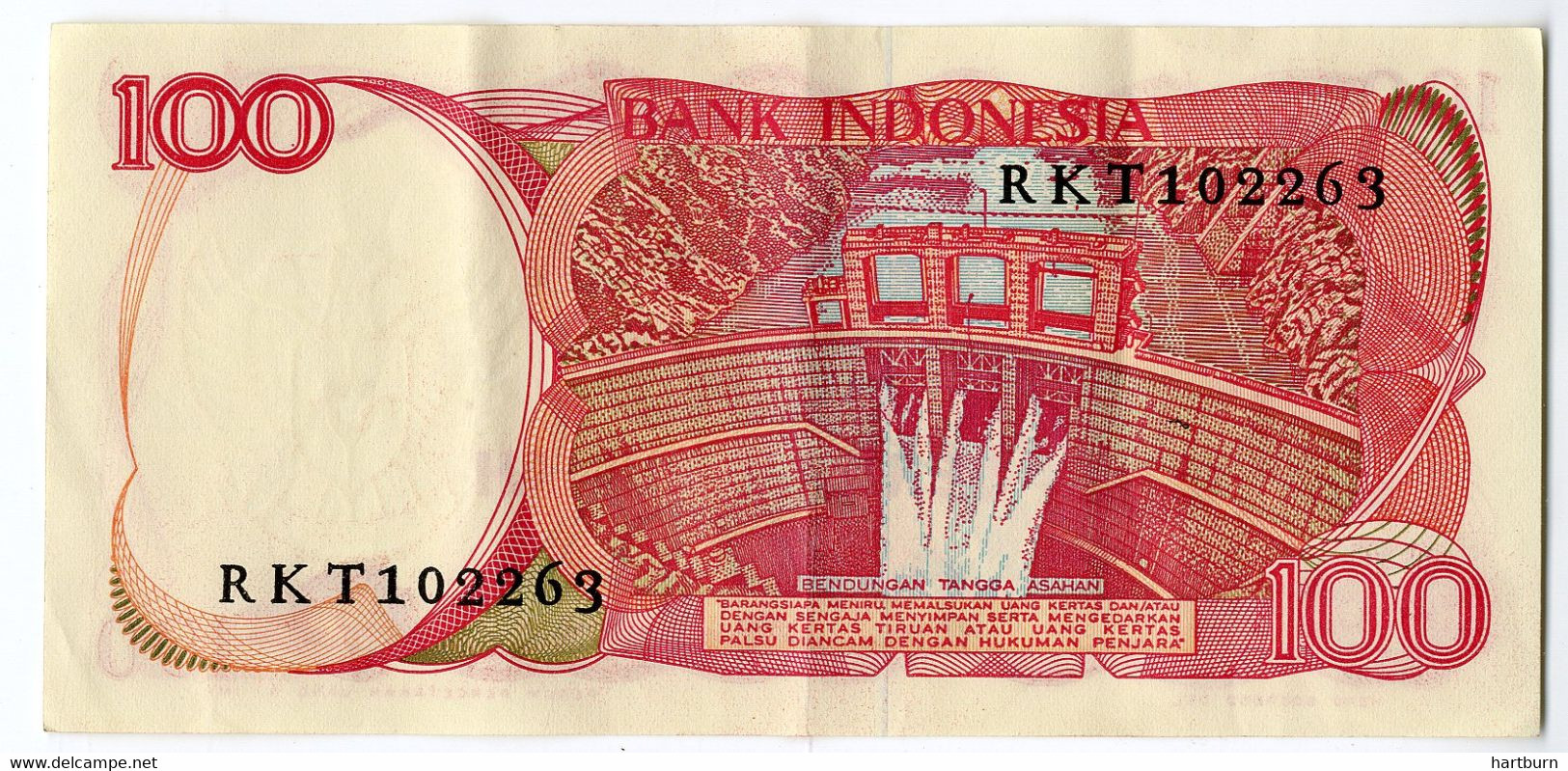 ♥️  Bank Indonesia, 100 Seratus Rupiah - Briefjesgeld (BAK-5,2) - Other - Asia