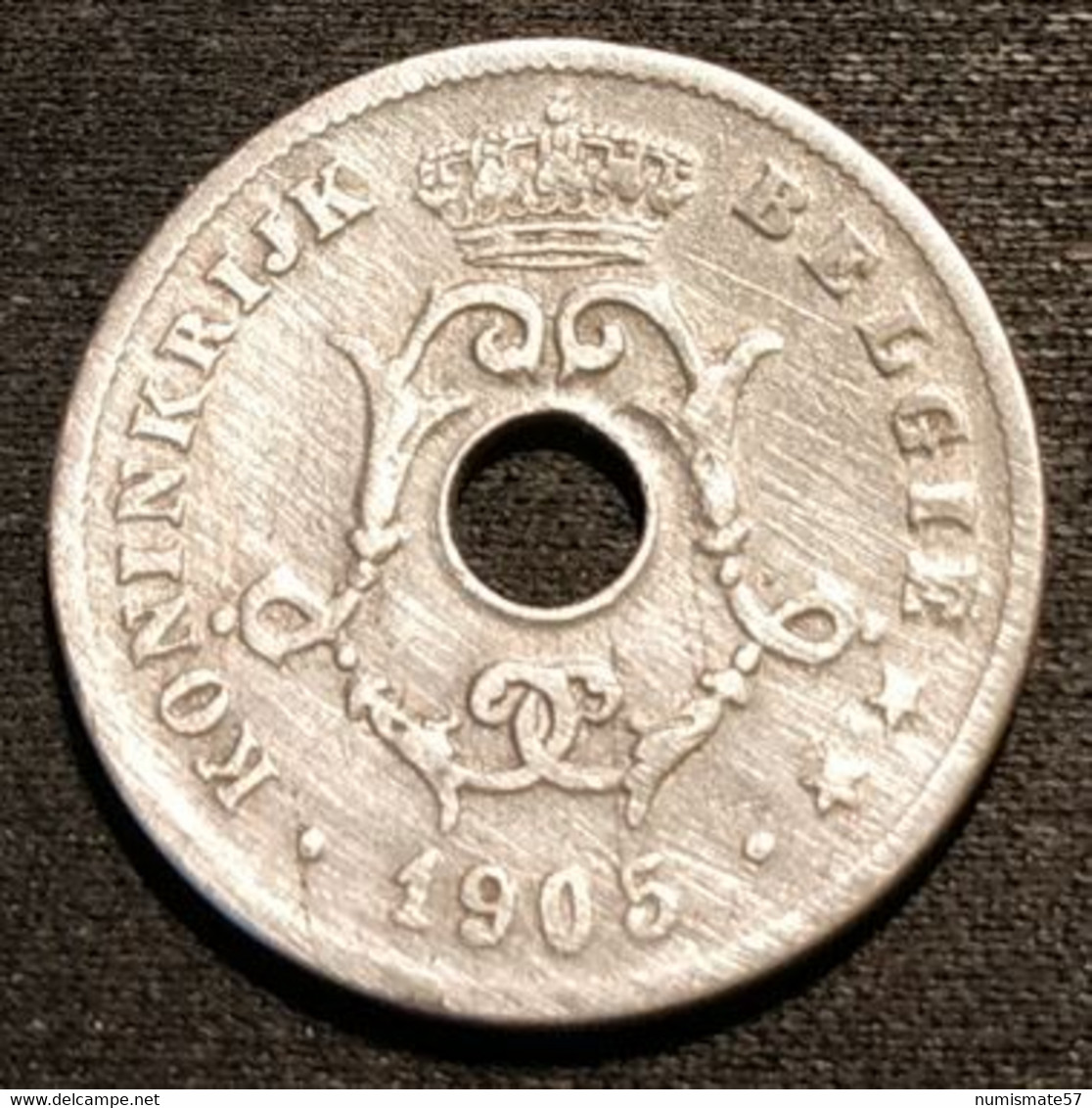 BELGIQUE - BELGIUM - 10 CENTIMES 1905 - Légende NL - Léopold II - Type Michaux - KM 53 - 10 Cent