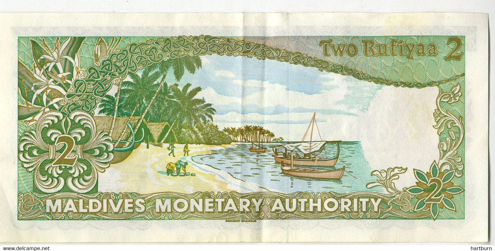 ♥️ Maldives Monetary Authority (two Rufiyaa) - Briefjesgeld (BAK-5,2) - Other - Asia