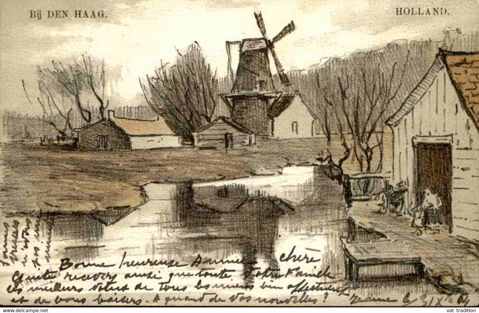 PAYS BAS -  Carte Postale Den Haag - Moulin à Vent - L 120680 - Den Haag ('s-Gravenhage)