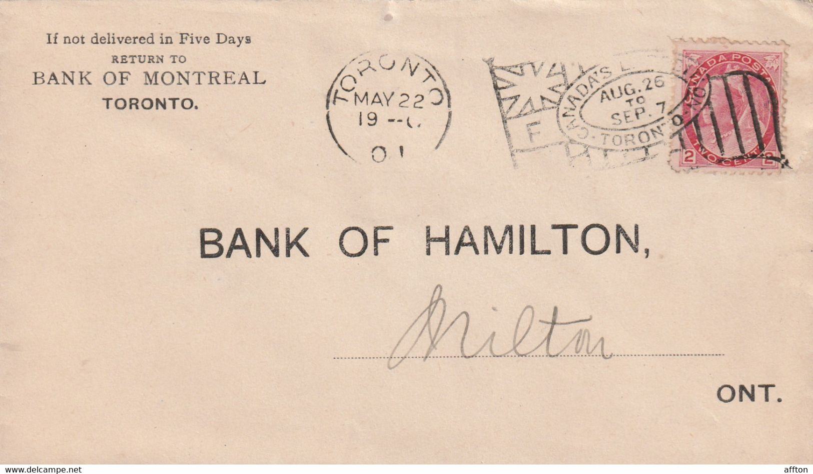 Canada Old Cover Mailed - Lettres & Documents