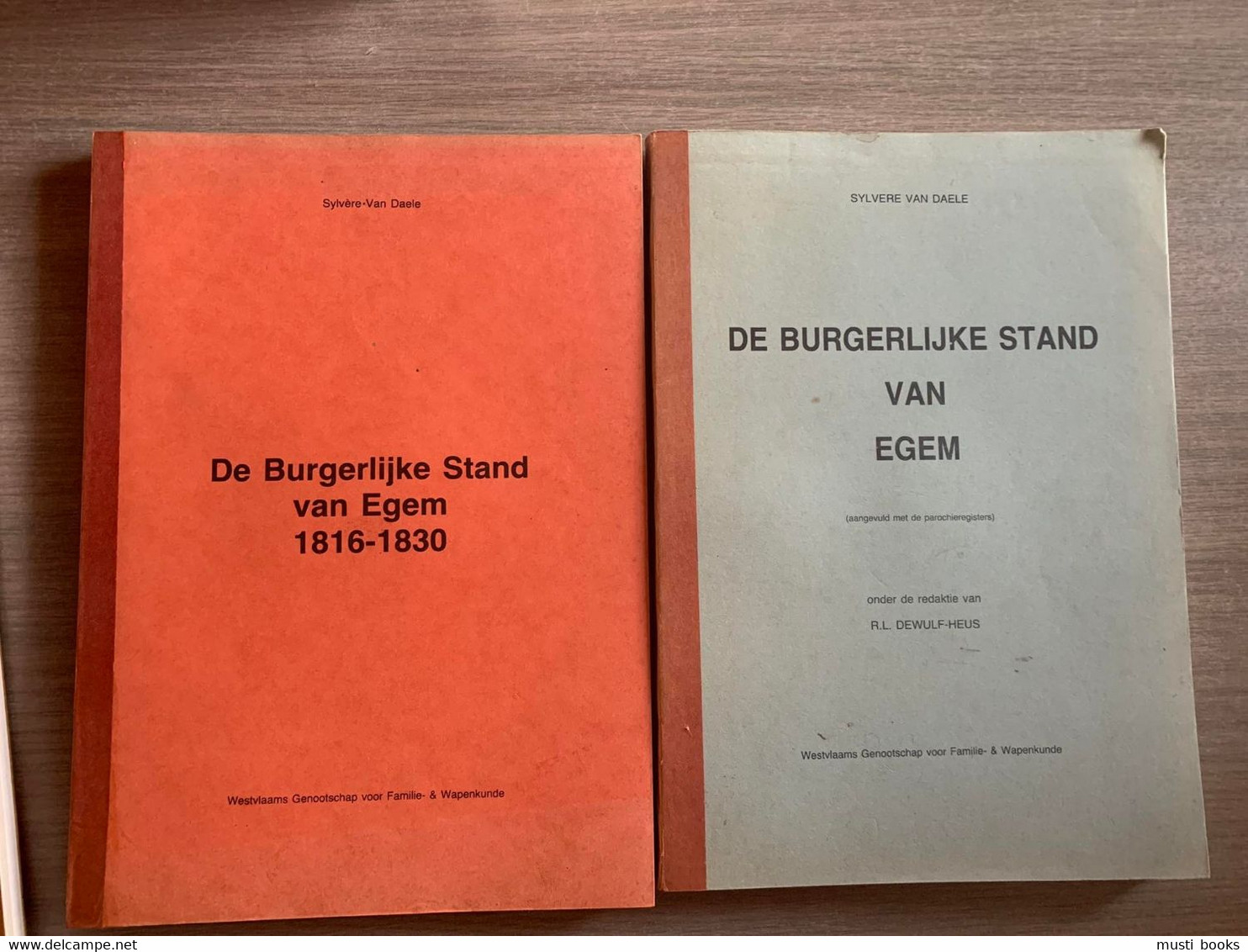 (EGEM GENEALOGIE) De Burgerlijke Stand Van Egem 1796-1830. 2 Volumes. - Pittem