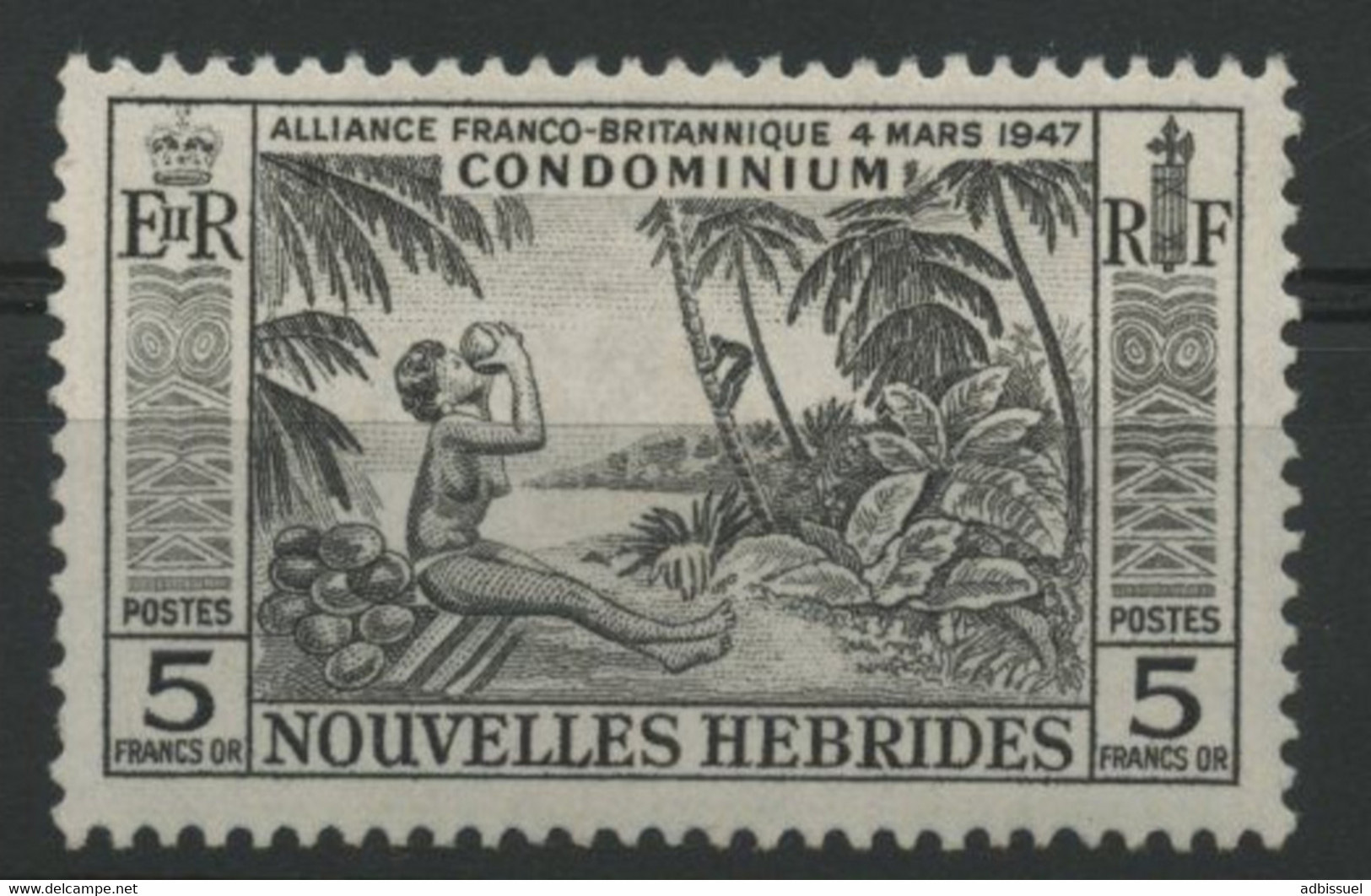 Nouvelles Hébrides N° 196 COTE 31 € Neuf * (MH). TB - Nuovi