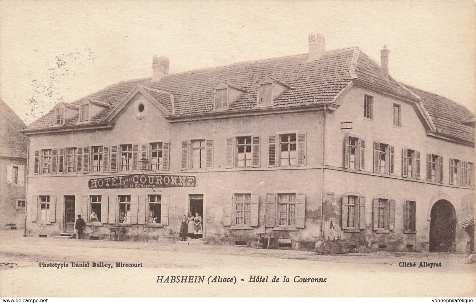 68 - HAUT-RHIN - HABSHEIN - Hôtel De La Couronne - Superbe (10070) - Habsheim