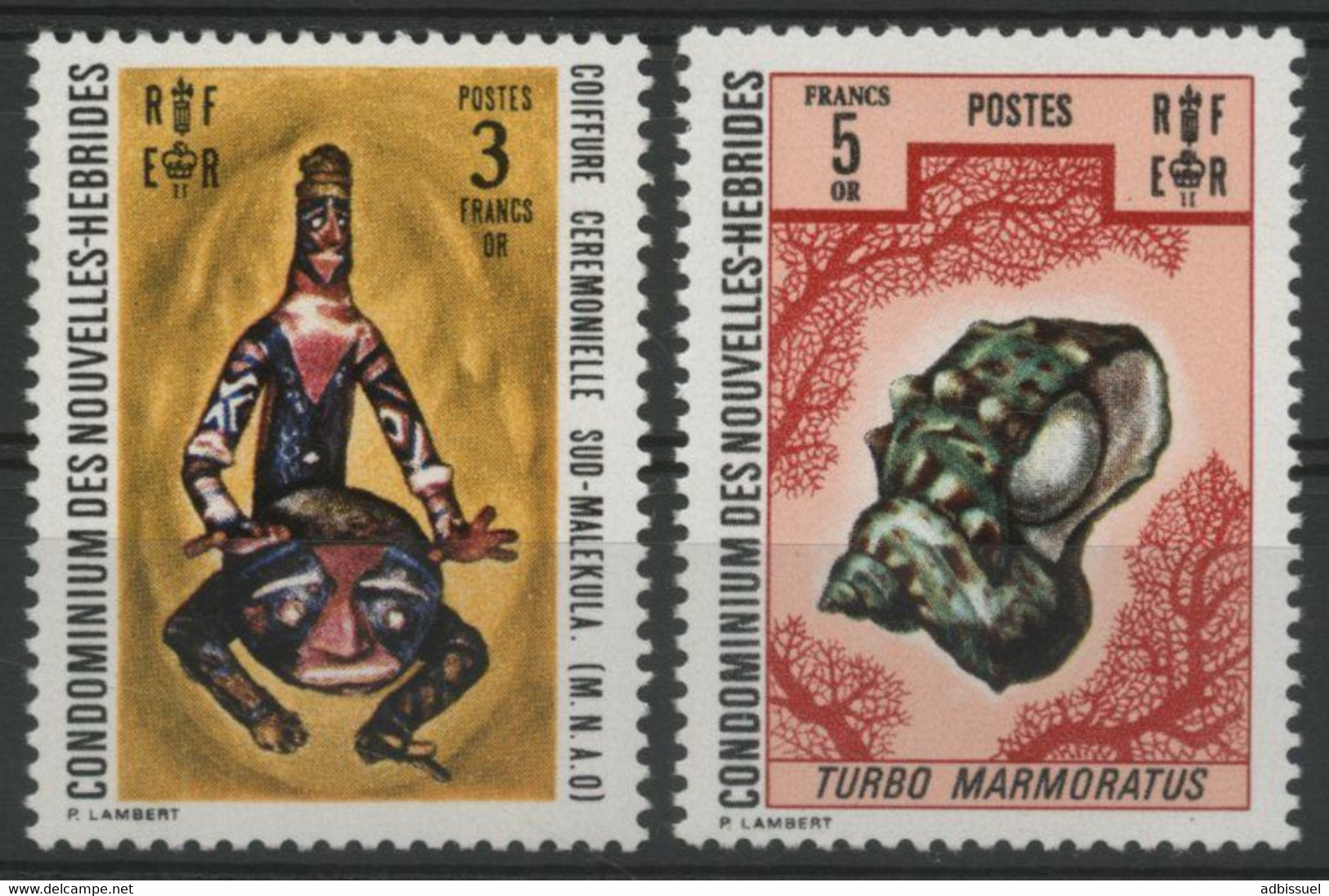 Nouvelles Hébrides N° 336 + 337 COTE 39 € Neuf ** (MNH). Qualité TB - Unused Stamps