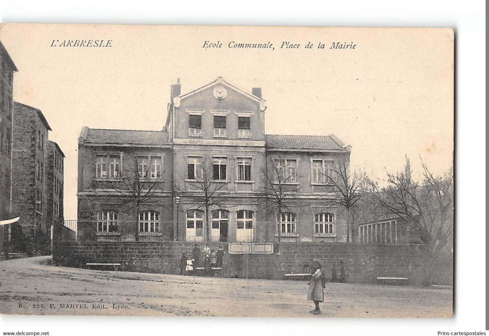 CPA 69 L'Arbresle Ecole Communale Place De La Mairie - L'Abresle