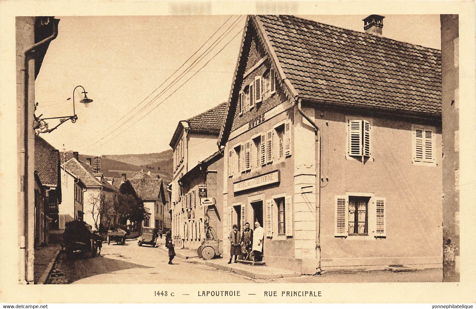 68 - HAUT-RHIN - LAPOUTROIE - Rue Principale - Hôtel De La Couronne - édit. Olry (10090) - Lapoutroie