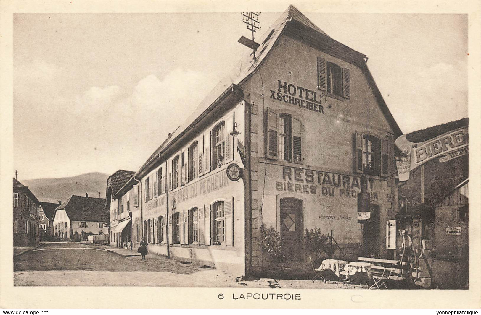 68 - HAUT-RHIN - LAPOUTROIE - Hôtel-restaurant X. Schreiber - Beau Cliché Mayer (10087) - Lapoutroie