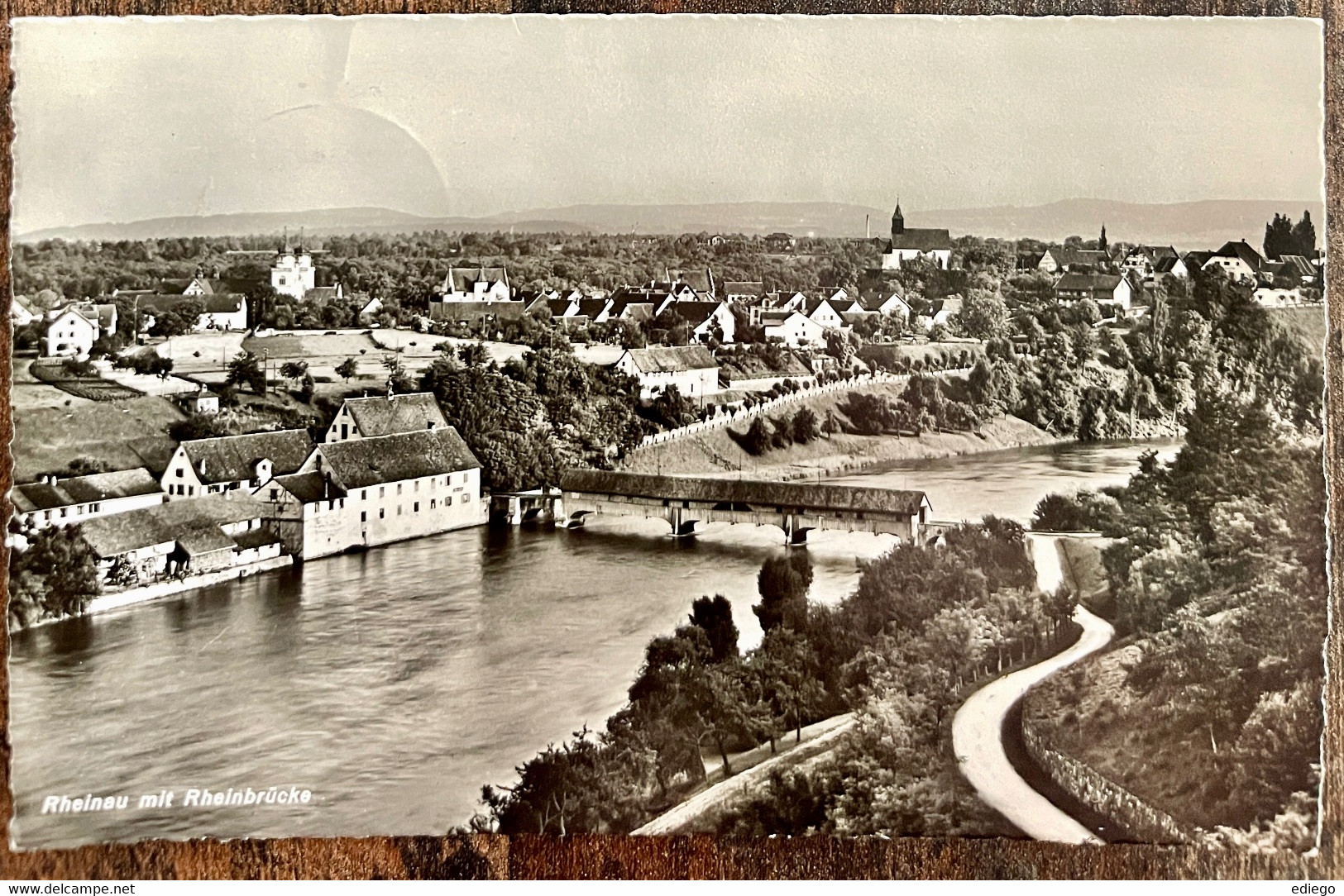 RHEINAU MIT RHEINBRÜCKE 1953 - Rheinau