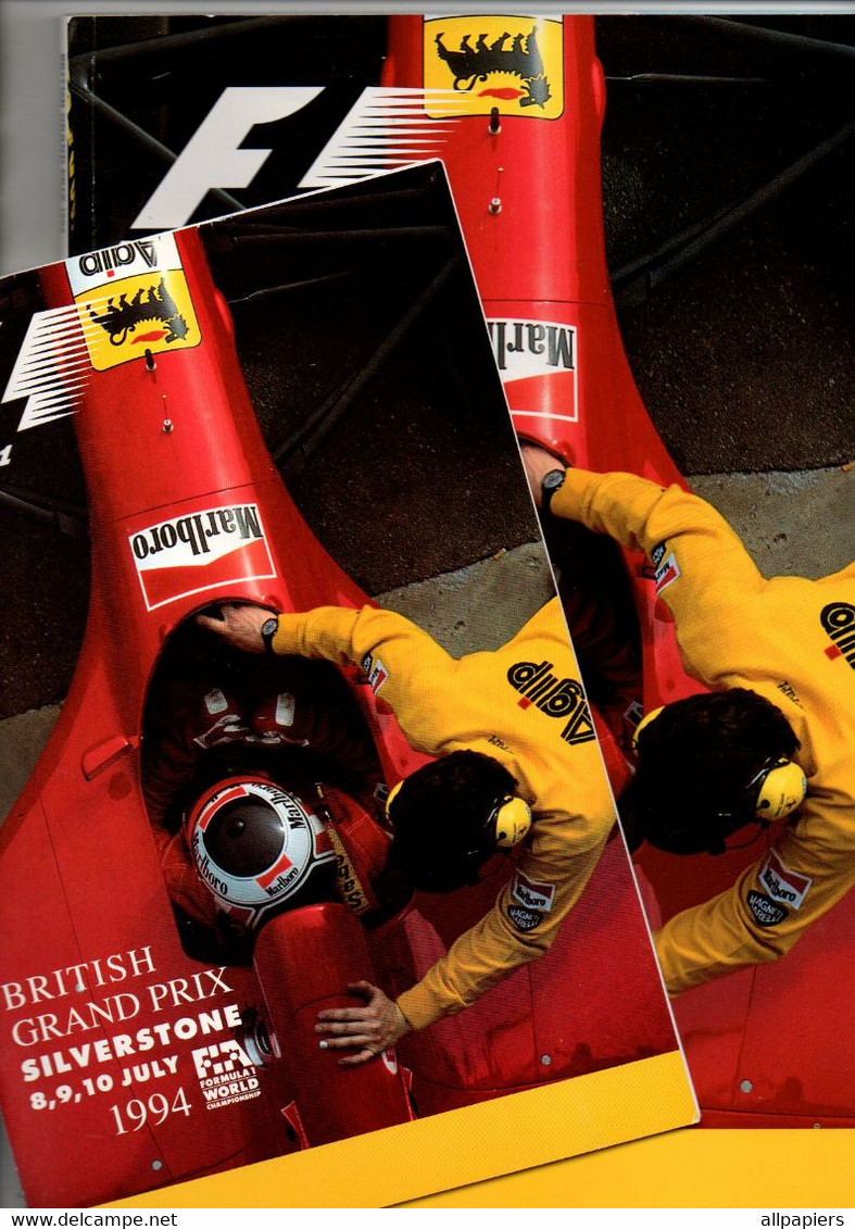 Revue F1 Formula 1 British Grand Prix Silverstone 8,9,10 July 1994 Offical Programme - Automobile - F1