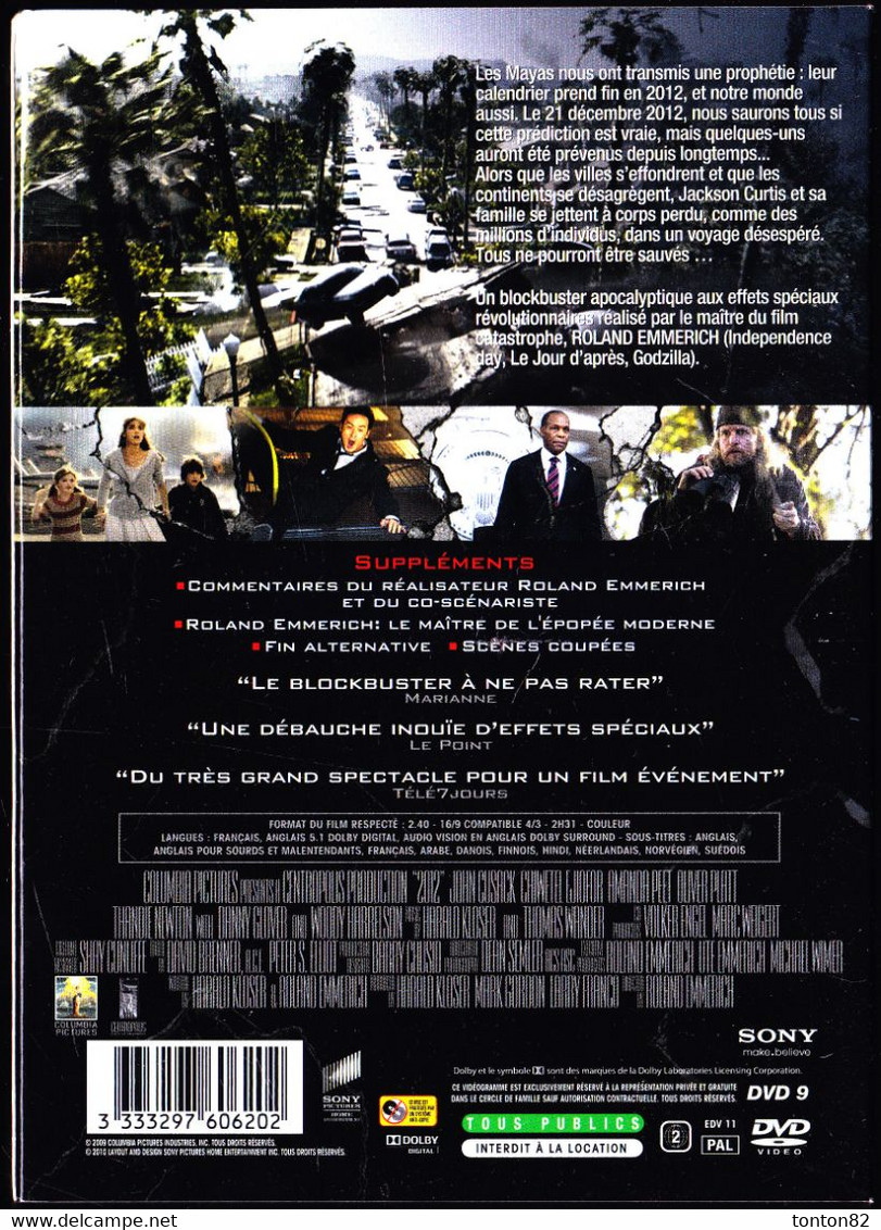 " 2012 " - Film De Roland Emmerich - John Cuzack - Amanda Peet . - Science-Fiction & Fantasy