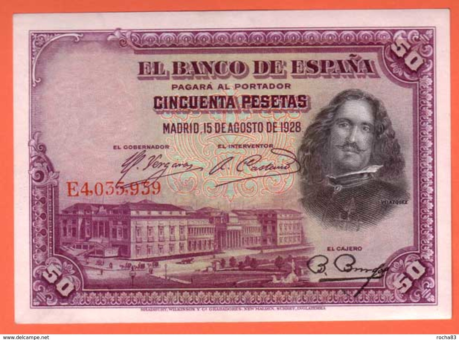 ESPAGNE - 50 Pesetas Du 15 08 1928 - Pick 75b - NEUF - 50 Pesetas