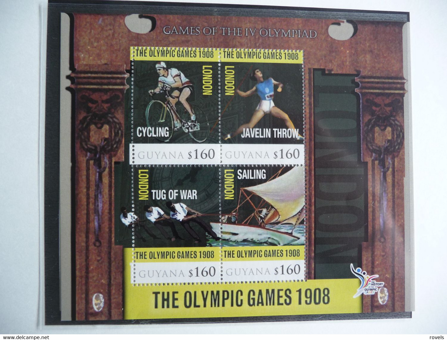 (BOEK) OLYMPIC GAMES 1908 LONDEN* GOLDSTAMP, SET ,FDC,BLOC ,MNH,  SEE SCANS. - Ete 1908: Londres