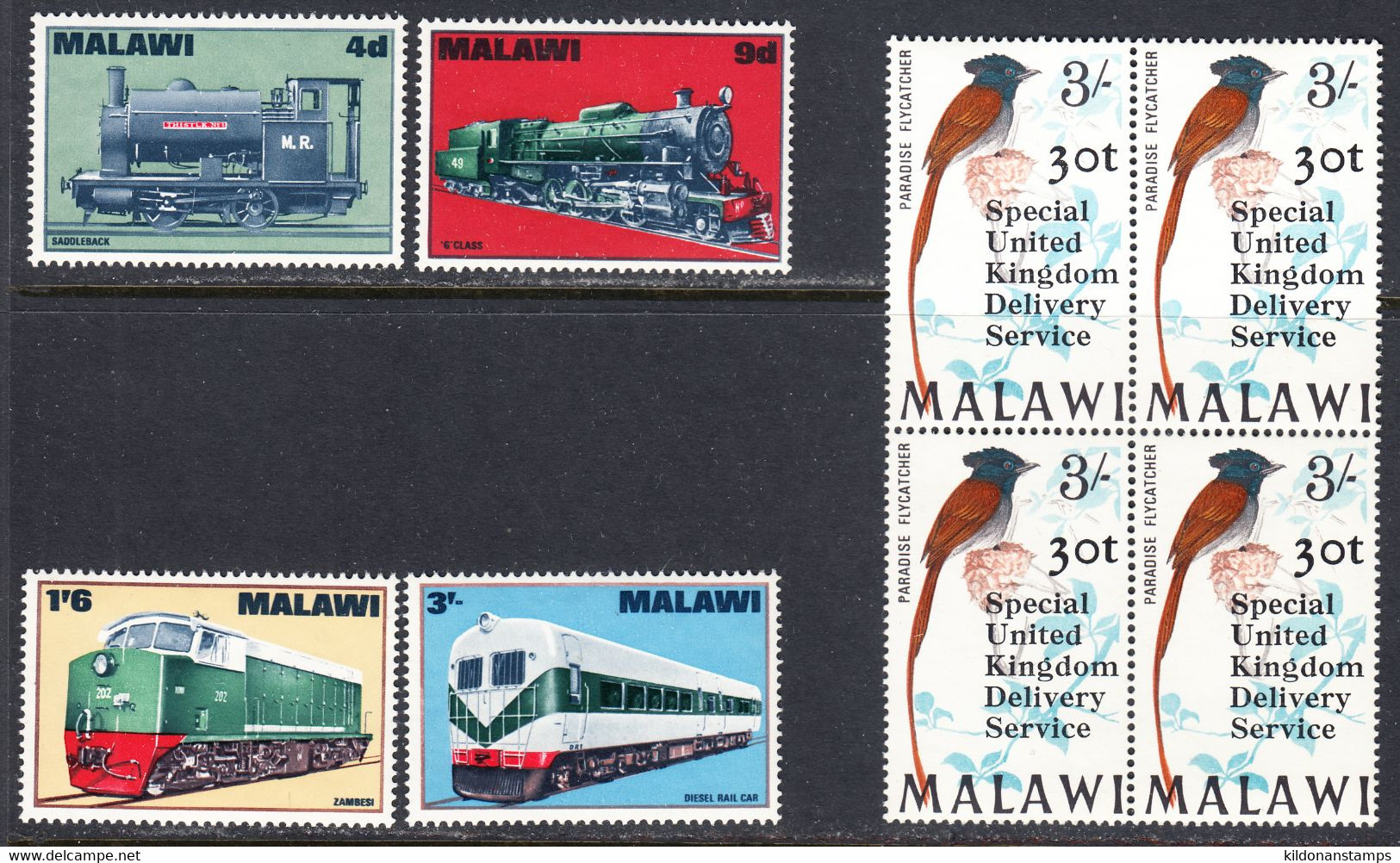Malawi 1965,68,71 Mint No Hinge, Sc# 22-25,87-90,104 - Malawi (1964-...)