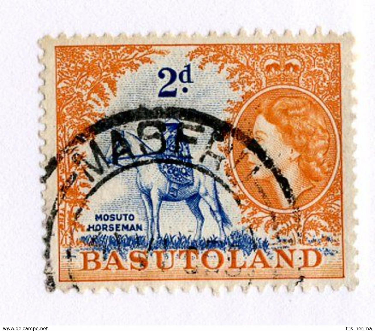 9820 BC Basutoland 1954 Scott# 48 Used [Offers Welcome] - 1965-1966 Gouvernement Autonome