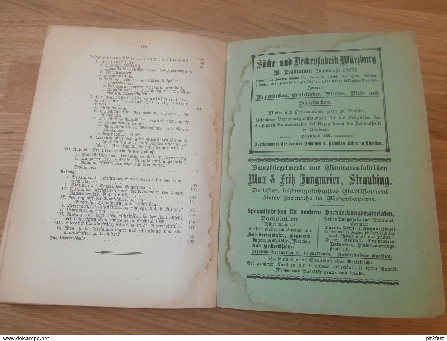 Der Bayerische Bauernverein in Vergangenheit, Gegenwart und Zukunft , 1906 , Bayern , Bauern , Landwirtschaft , Ansbach