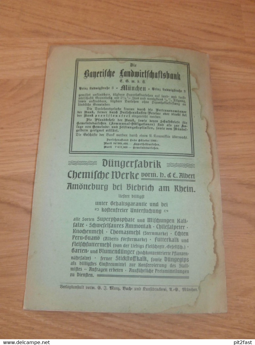 Der Bayerische Bauernverein in Vergangenheit, Gegenwart und Zukunft , 1906 , Bayern , Bauern , Landwirtschaft , Ansbach