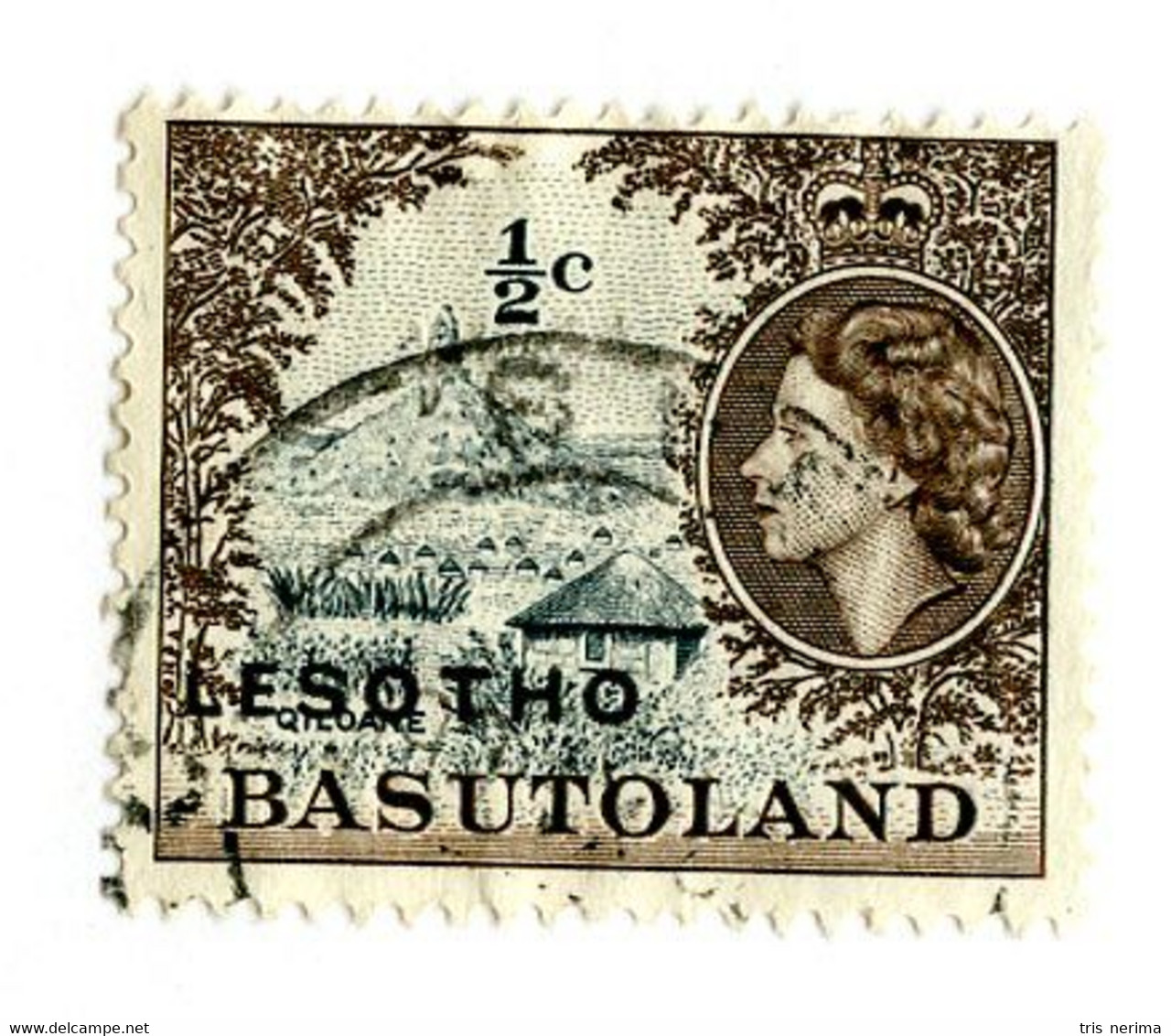 9835 BC Basutoland 1966 Scott# 5 Used [Offers Welcome] - 1965-1966 Autonomia Interna