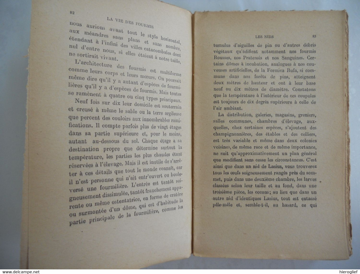 LA VIE DES FOUMIS Par Maurice Maeterlinck / Paris Charpentier / Nobelprijs - Animales