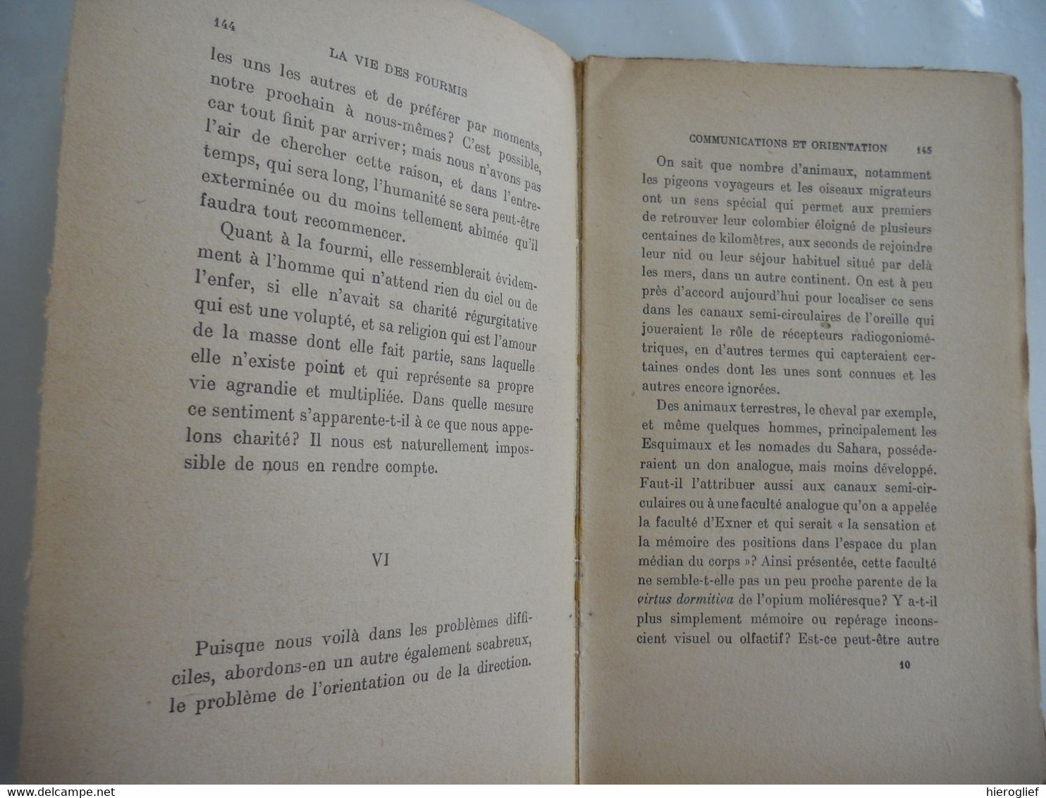 LA VIE DES FOUMIS par Maurice Maeterlinck / paris charpentier / nobelprijs