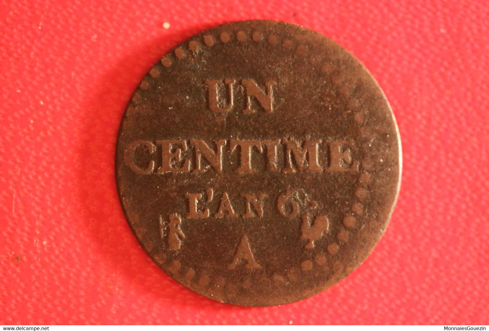 France - Centime An 6 A Paris Dupré - Fauté Double Frappe 6663 - 1795-1799 Directoire (An IV – An VIII)