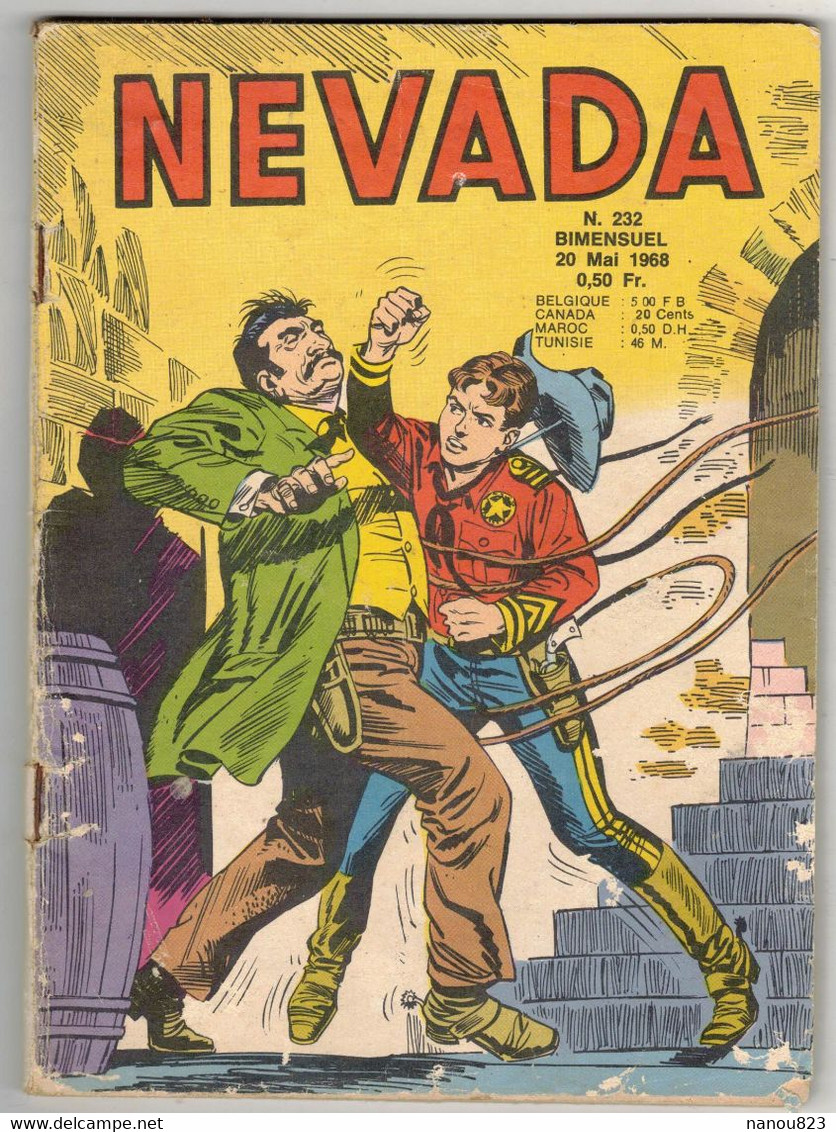 NEVADA N° 232 MIKI LE RANGER ,+ TANKA GÔR 1er ROI HEROS DE LA JUNGLE -  ÉDITION LUG MAI 1968 - PETIT FORMAT - Nevada