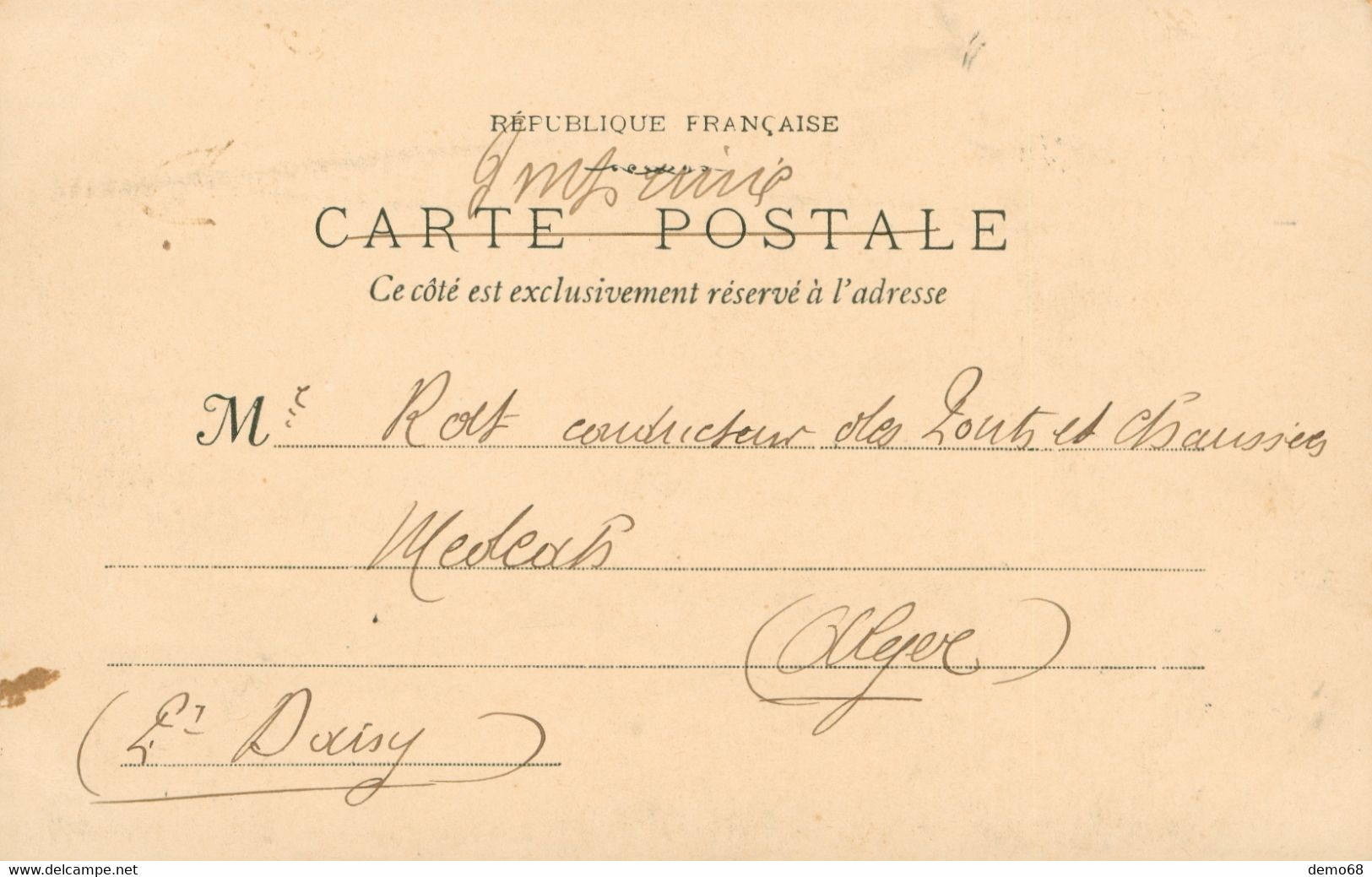 Mistral Frédéric Mistral Célébrité Provence Ecrivain Avec Son Chien Ten L'aqui Moun Chin Carte Précurseur 1903 - Schriftsteller