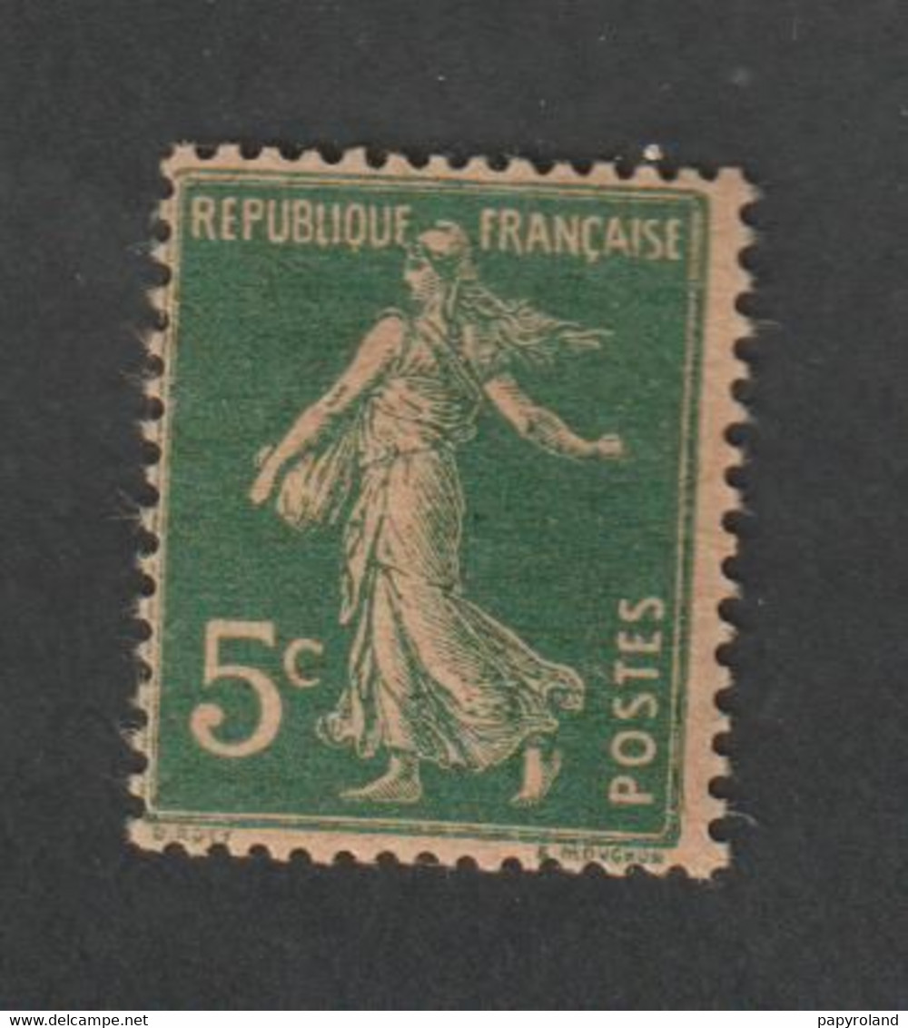 Timbres -  N°137h - Type Semeuse Fond Plein Sans Sol  - Papier GC I -  1907-  Neuf  Sans Charnière - ** - Altri & Non Classificati