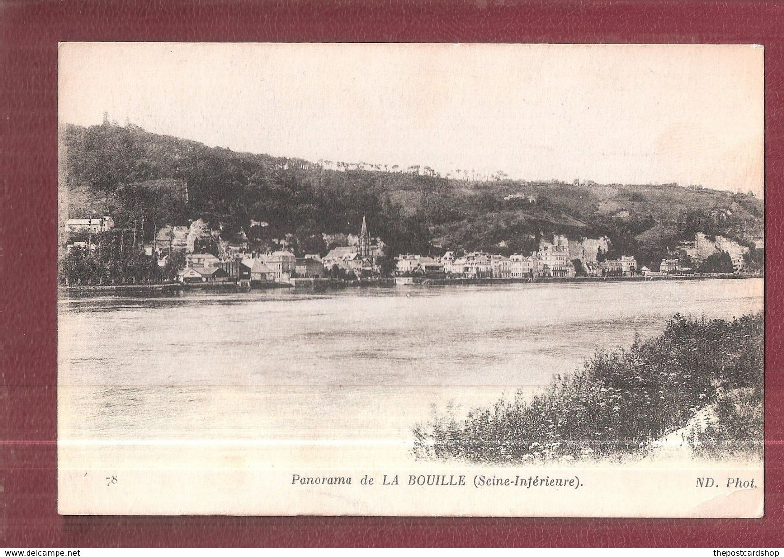 CPA 76 ROUEN Environs Panorama De La Bouille Unused - Rouen