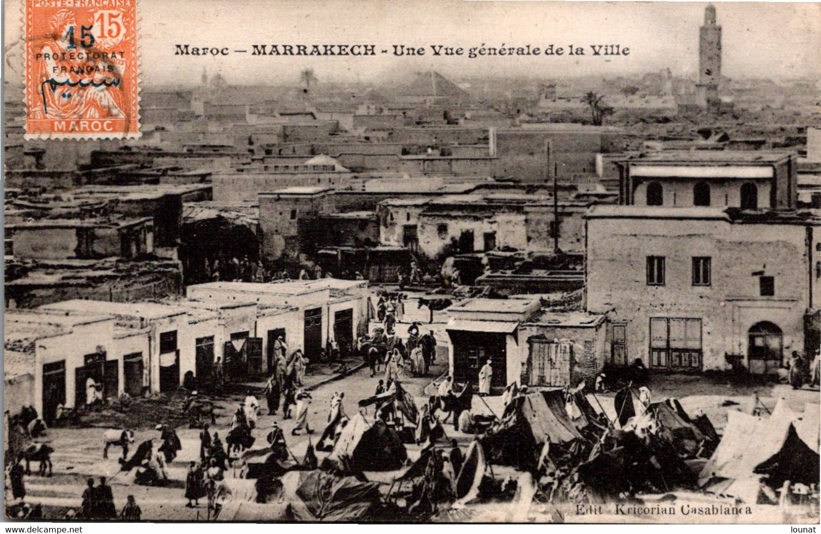 MARRAKECH - Une Vue Générale De La Ville - Maroc Edition Kricorian Casablanca - Marrakech