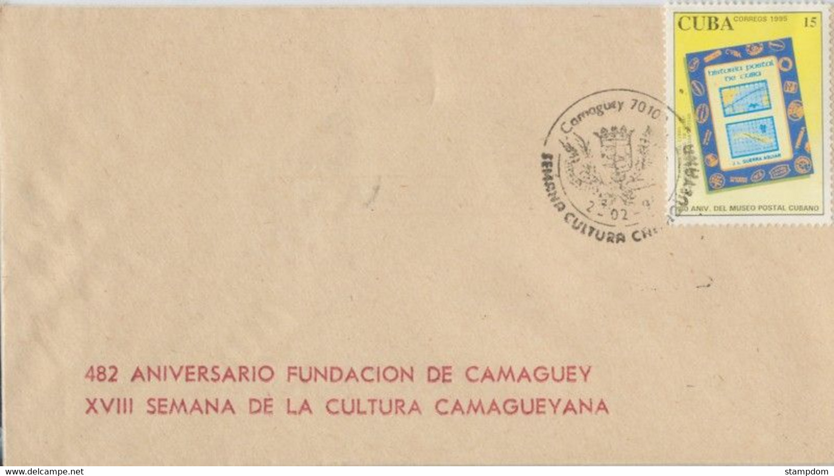 CUBA 1995 Postal Museum FDC  @D2342 - Briefe U. Dokumente