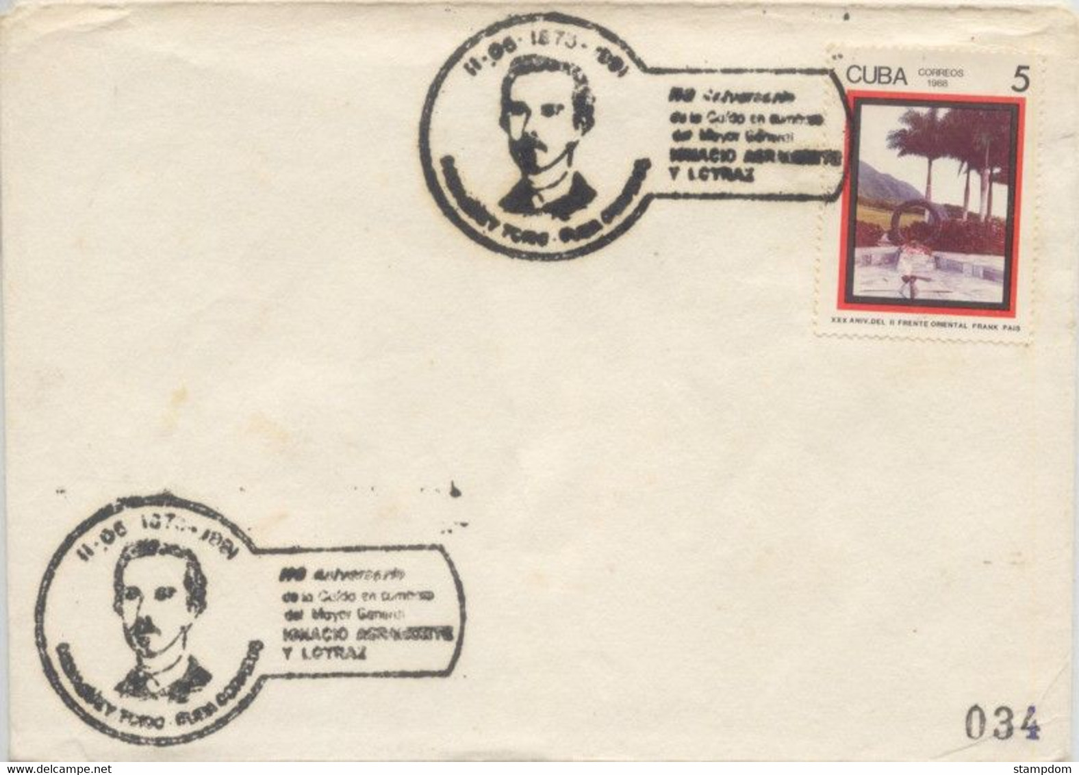 CUBA 1998 Commemorative COVER  @D1712 - Cartas & Documentos