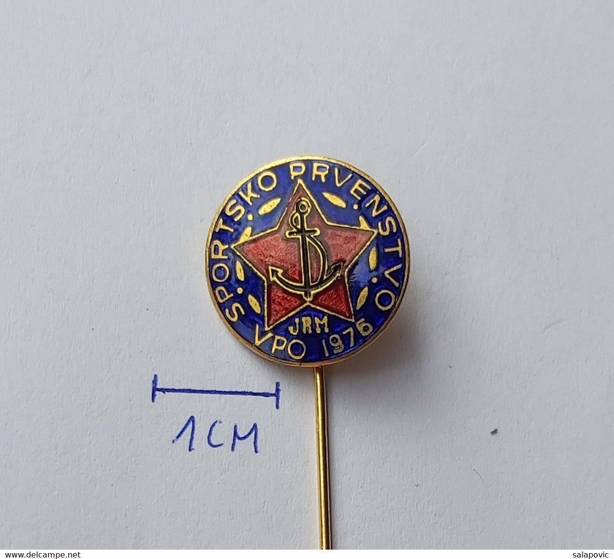 SPORTS CHAMPIONSHIP Yugoslav Navy MARINE ARMY YUGOSLAVIA PIN A6/9 - Militaria